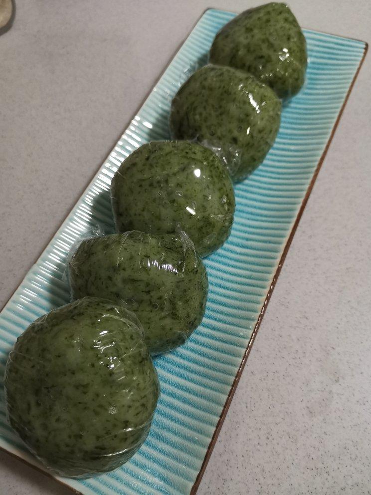 超详细艾草青团(咸蛋黄肉松馅）
