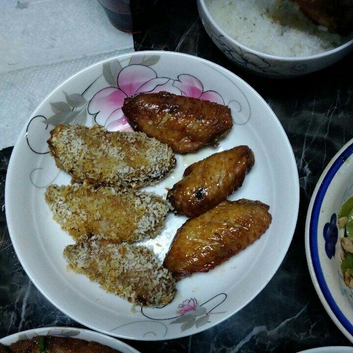 烤鸡翅（面包糠版）