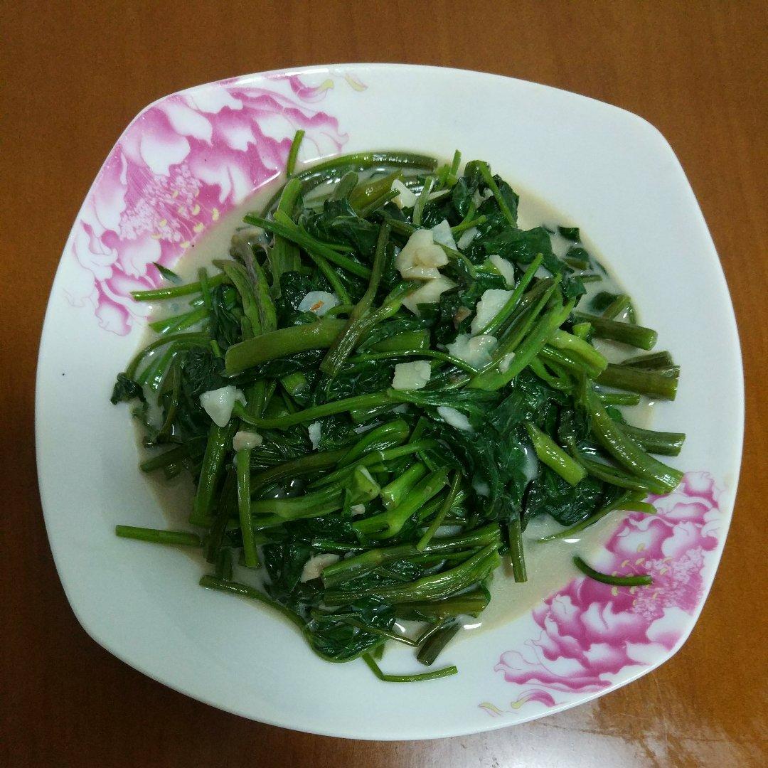 椒丝腐乳炒通菜