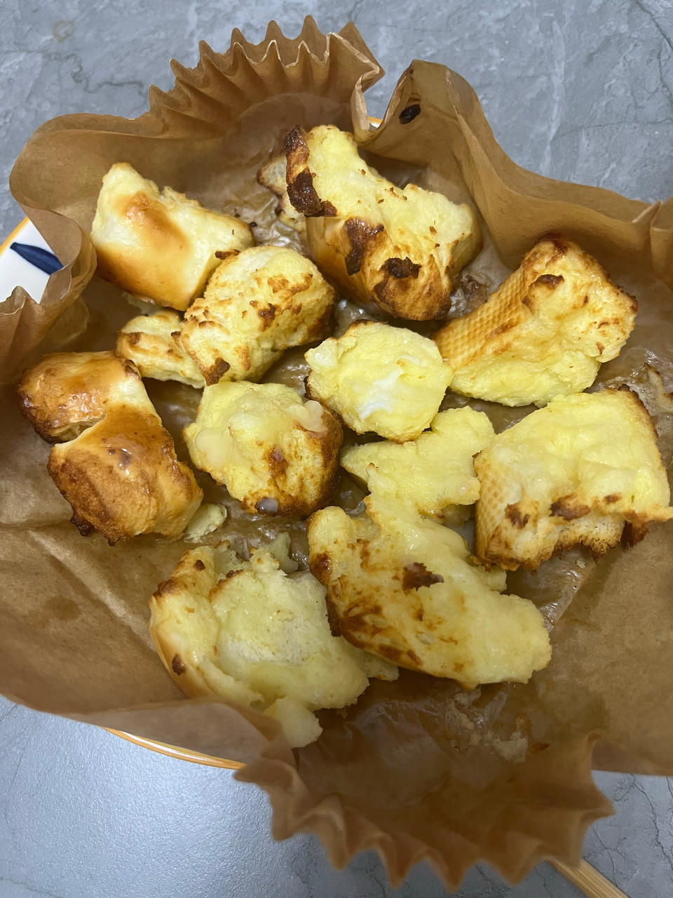 吃不完的馒头别扔～做空气炸锅奶香烤馒头吧