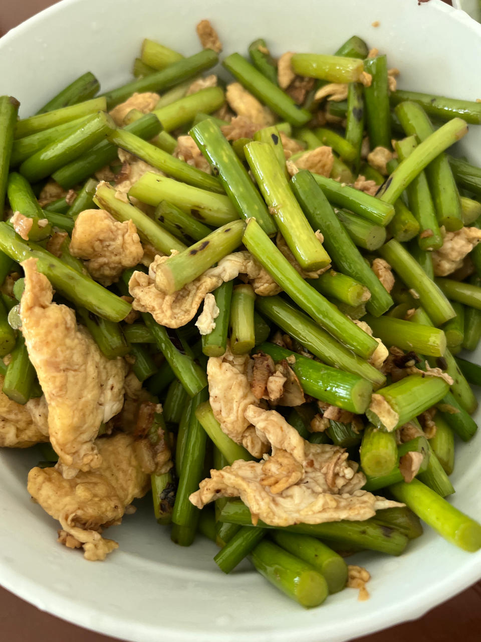 蒜薹炒鸡蛋