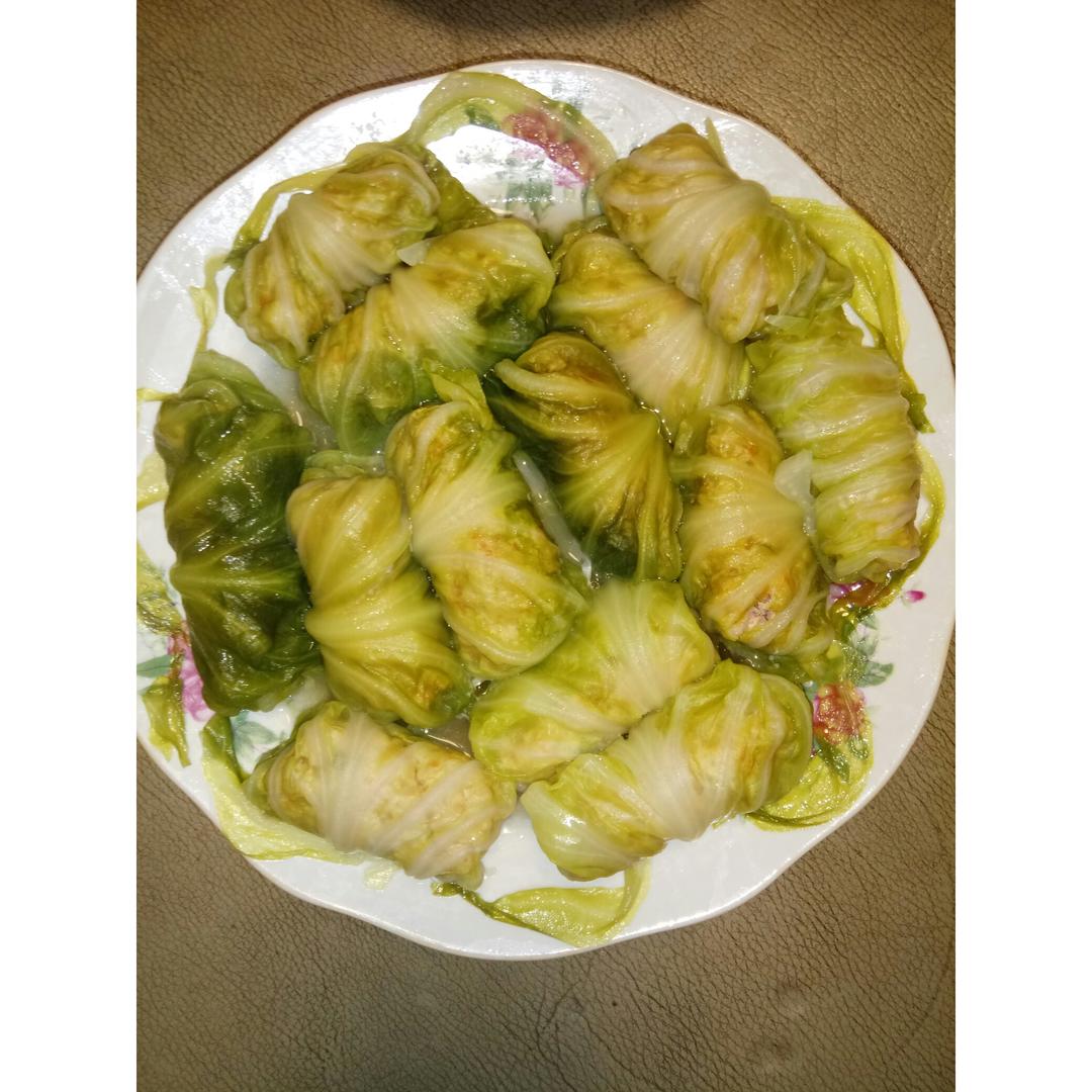甘蓝肉末卷