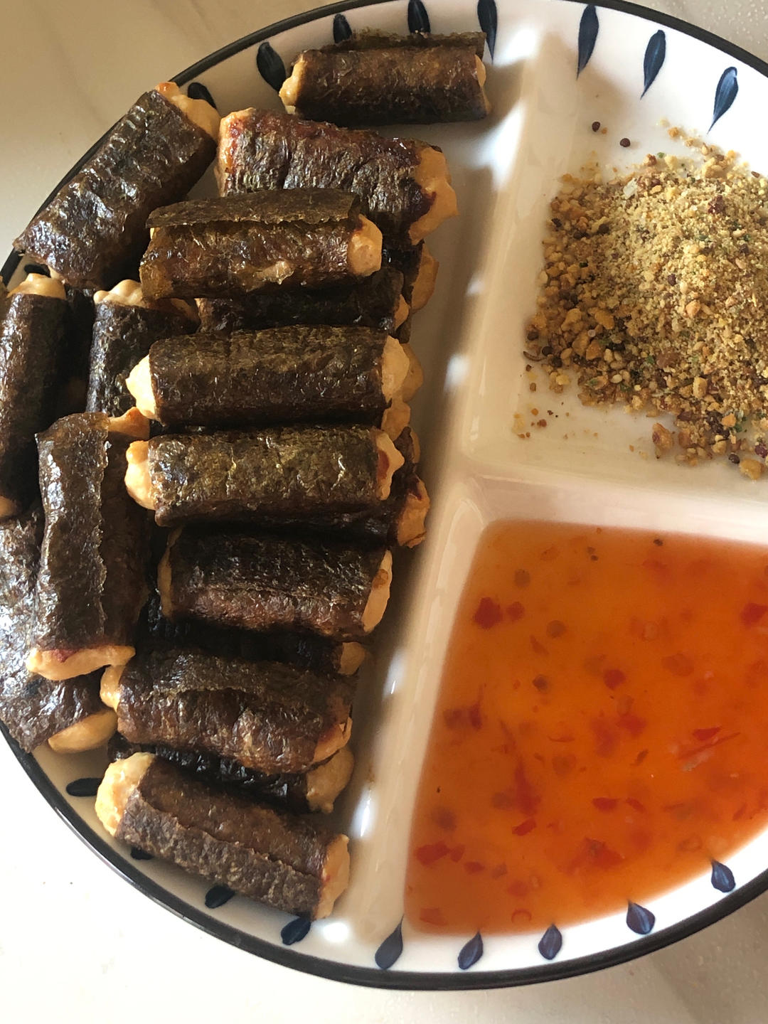 超低卡低脂美味海苔鸡肉卷