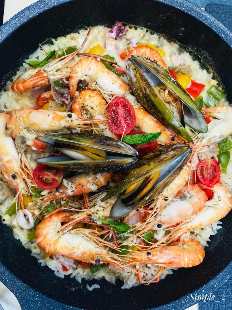 意大利🇮🇹白汁海鲜焗饭