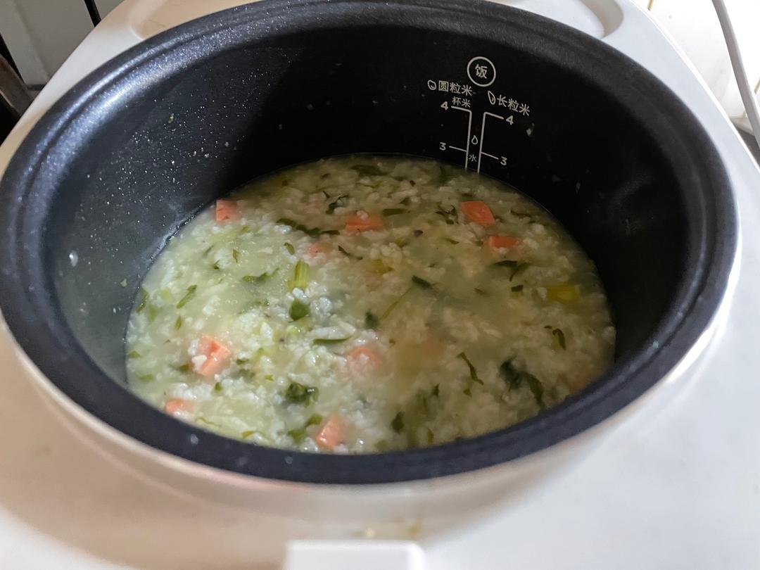 快手粥·香菇青菜火腿粥