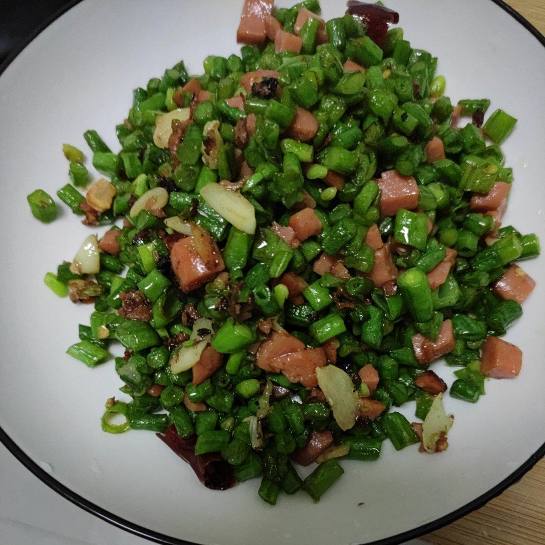 肉沫豆角下饭菜