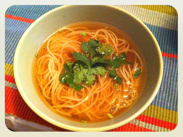 小葱麻油酱油面