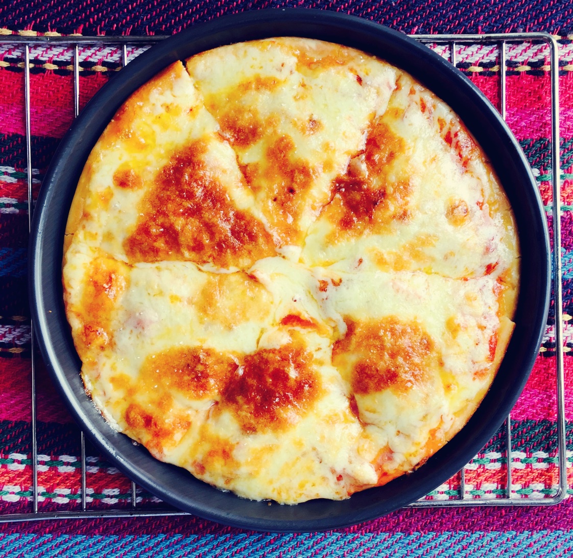 香浓玉米培根披萨