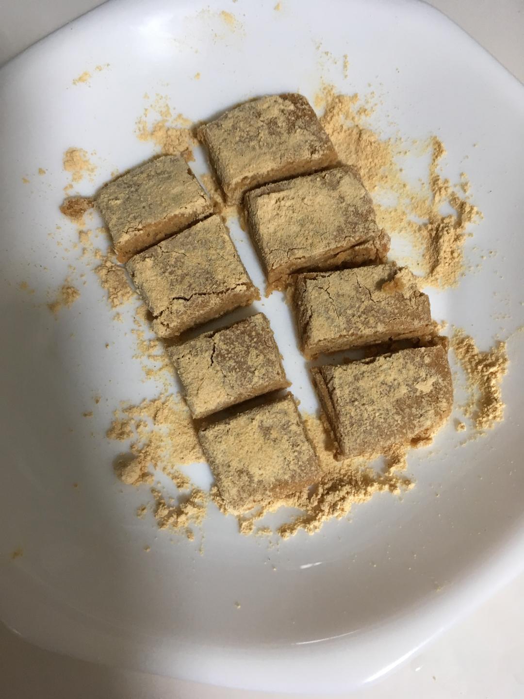 低碳～きな粉软饼～消耗洋车前子壳粉的做法