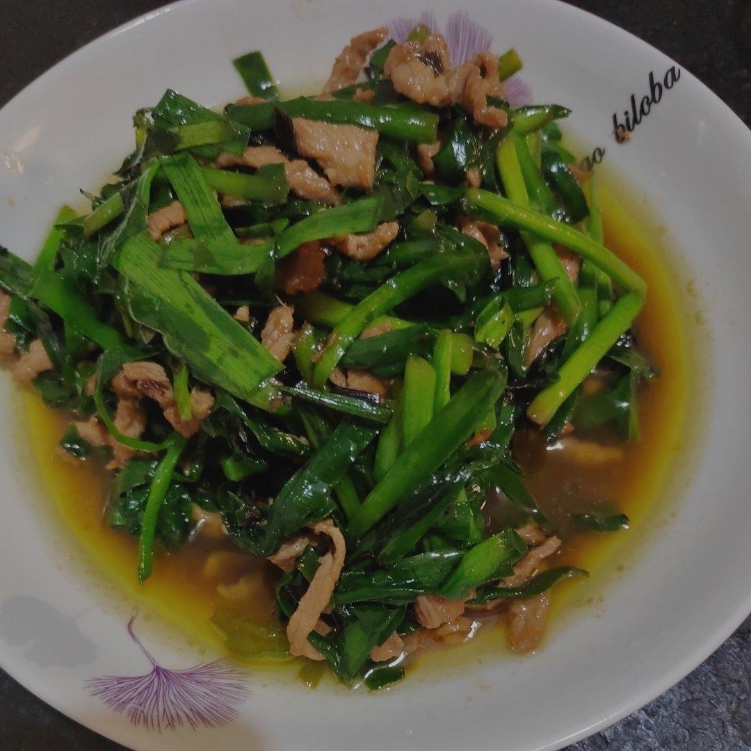 韭菜炒肉丝