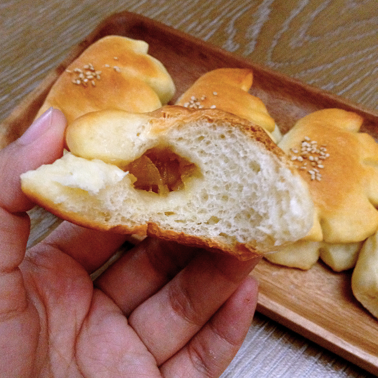 黄米蜜豆小餐包