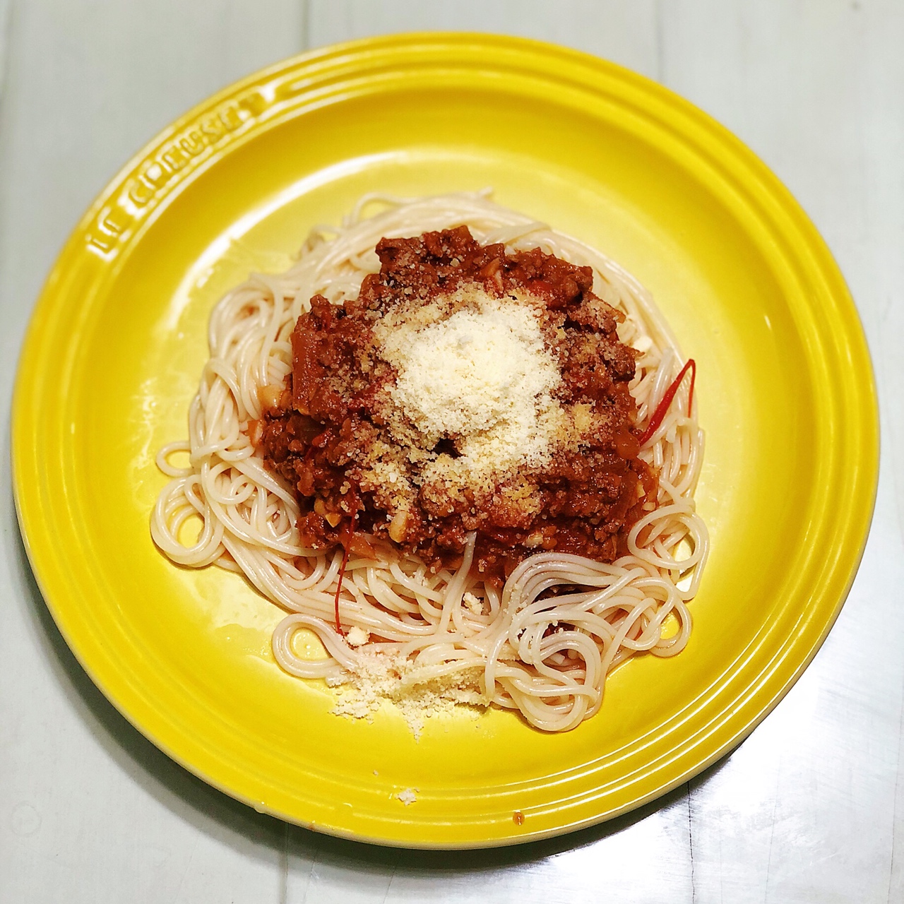 朴实正宗的意大利番茄肉酱意面（spaghetti alla bolognese）