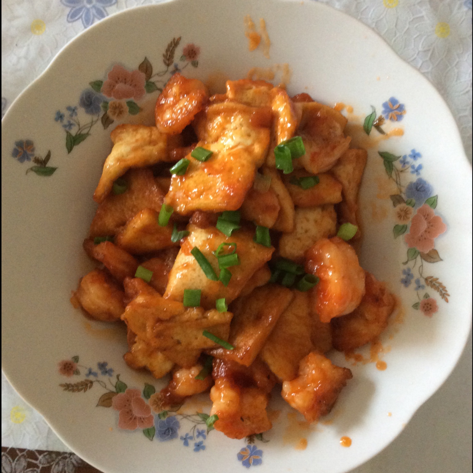 鲜虾番茄豆腐