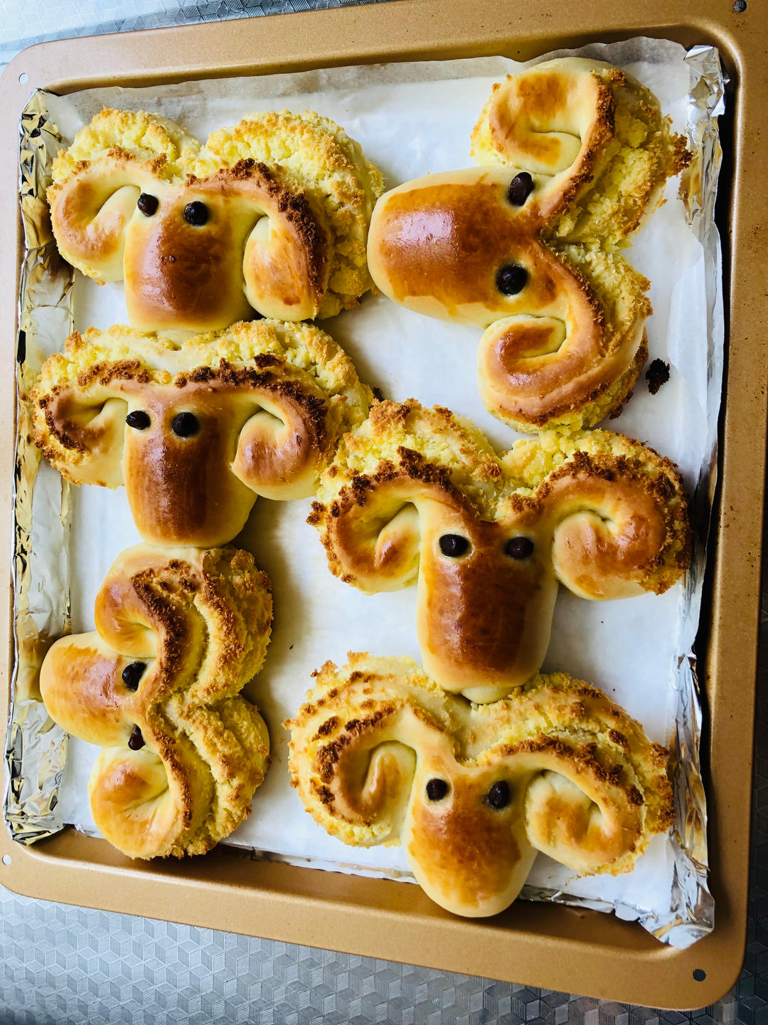 羊羊羊 🐏 椰蓉小面包、一次就成功‼️