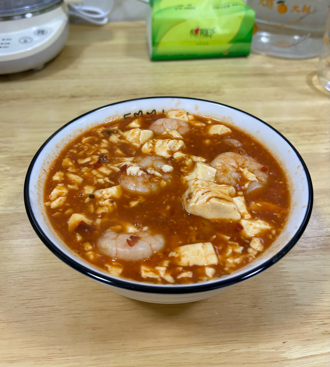低卡香辣虾仁豆腐煲（热量小于400卡）