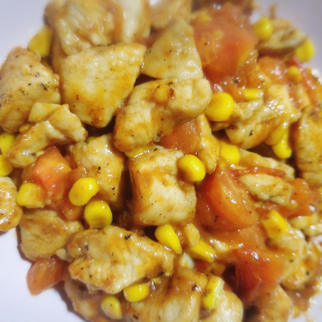 番茄玉米炖鸡胸