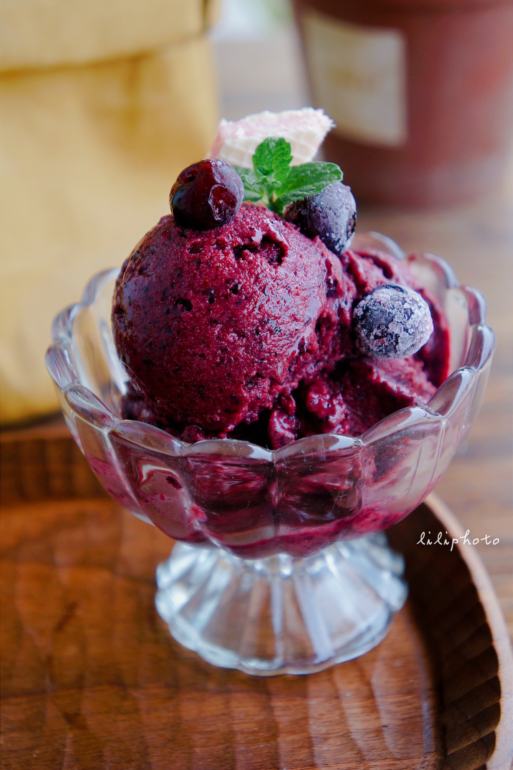 美善品｜蓝莓冰淇淋的做法