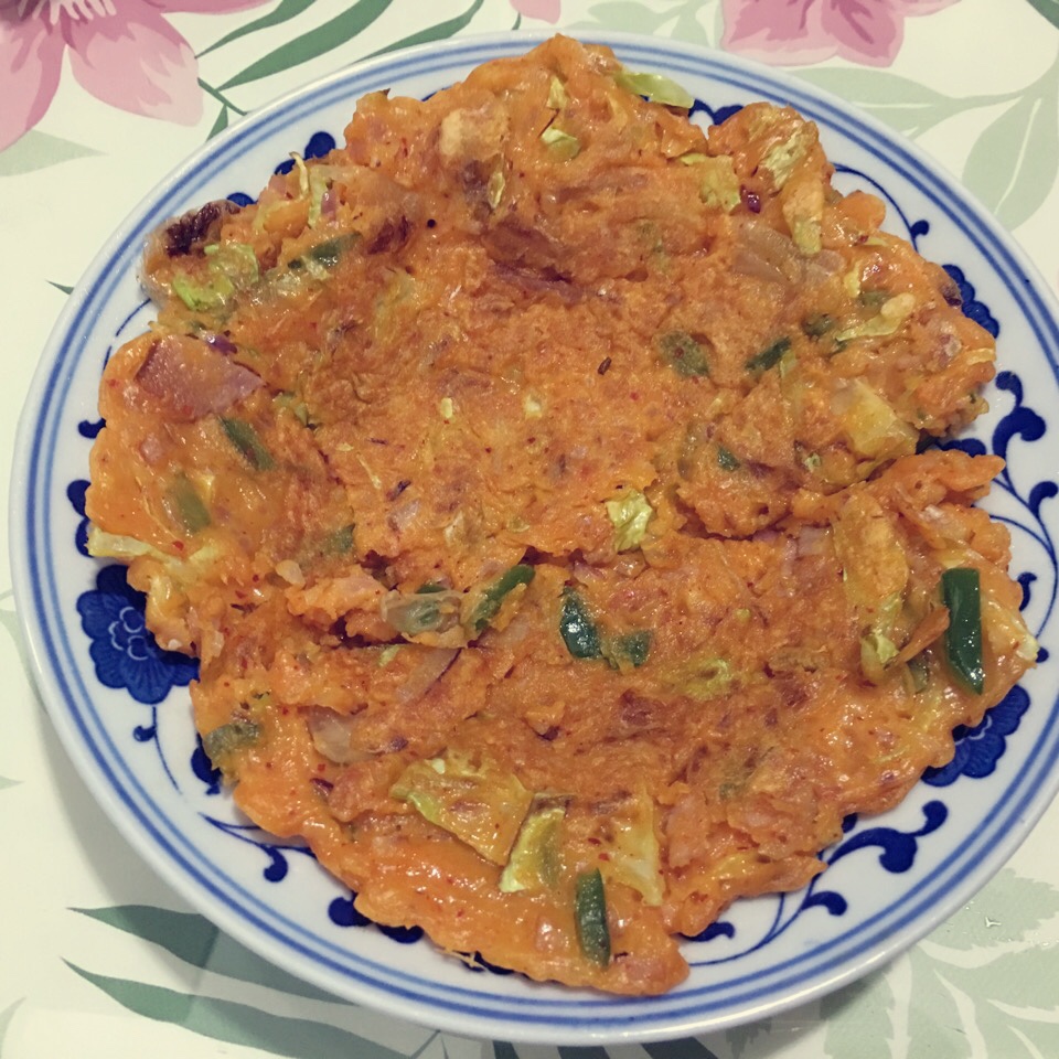 十五分钟的快手泡菜饼