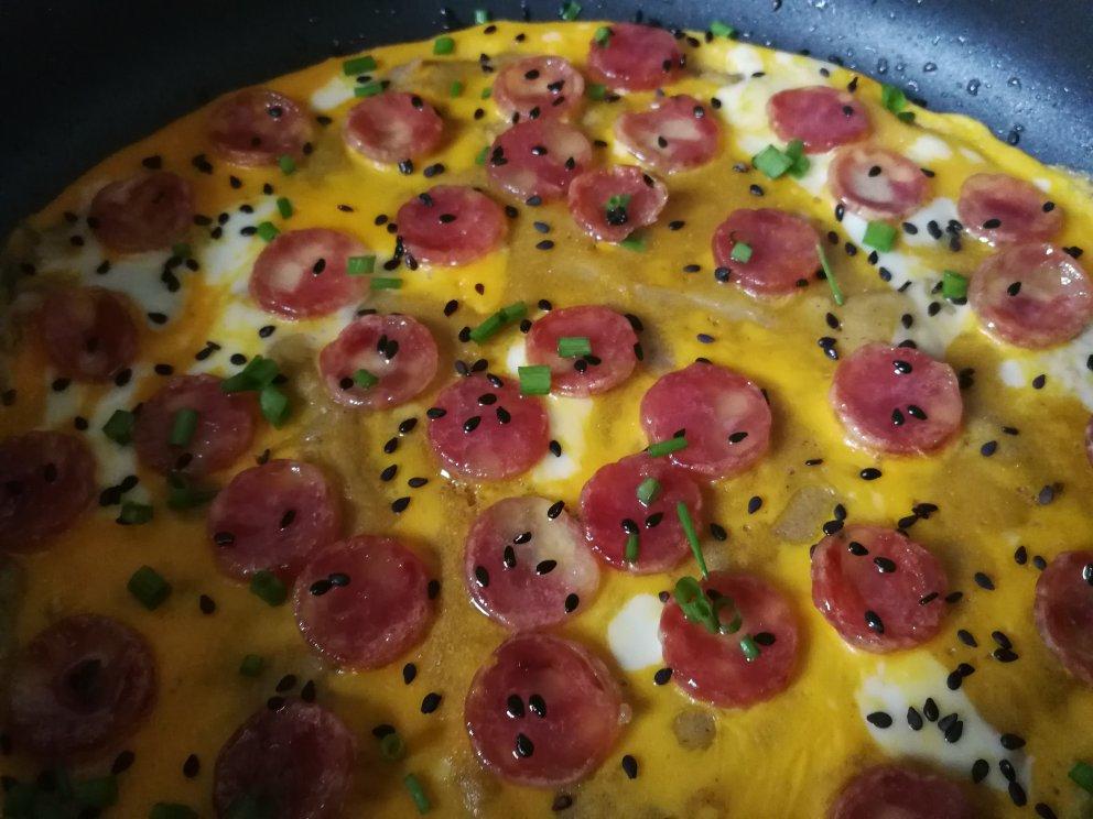 香肠（腊肠）鸡蛋煎饼