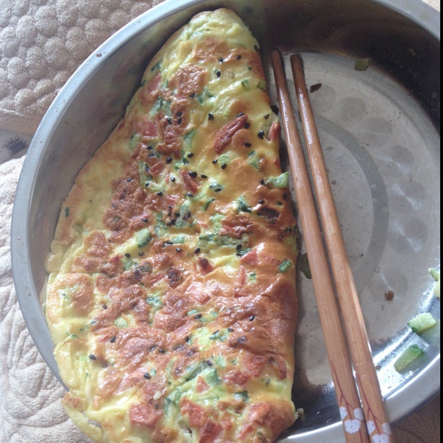 葱花鸡蛋饼