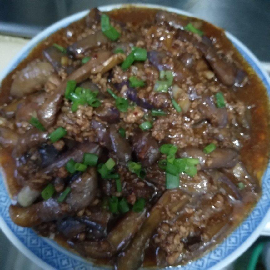 红烧肉沫茄子