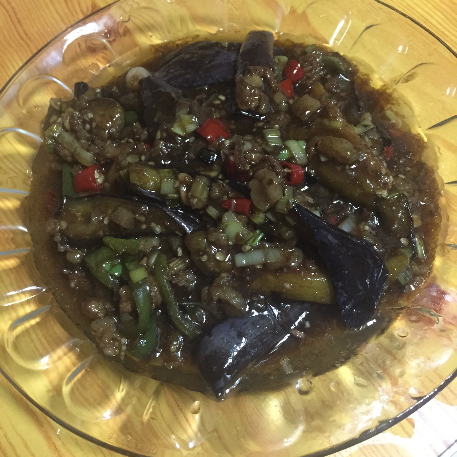 红烧肉沫茄子