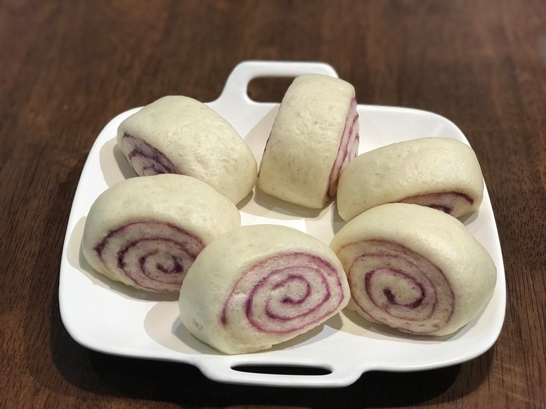 中种法做牛奶蜜豆馒头