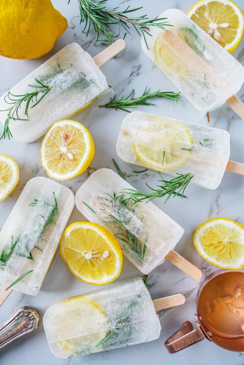 chercerf鹿做的柠檬mojito透明棒冰