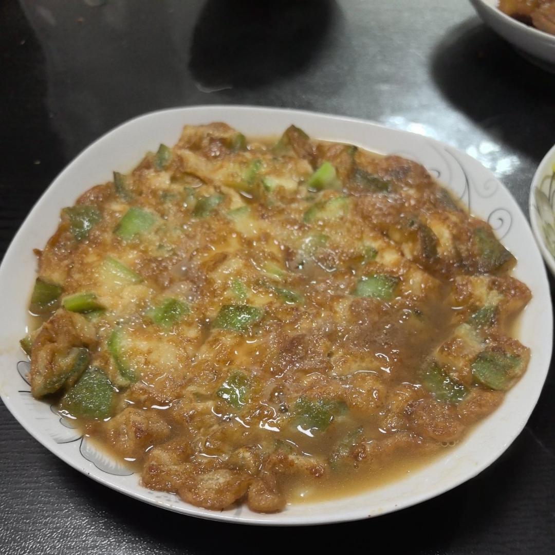 八棱瓜炒蛋的做法