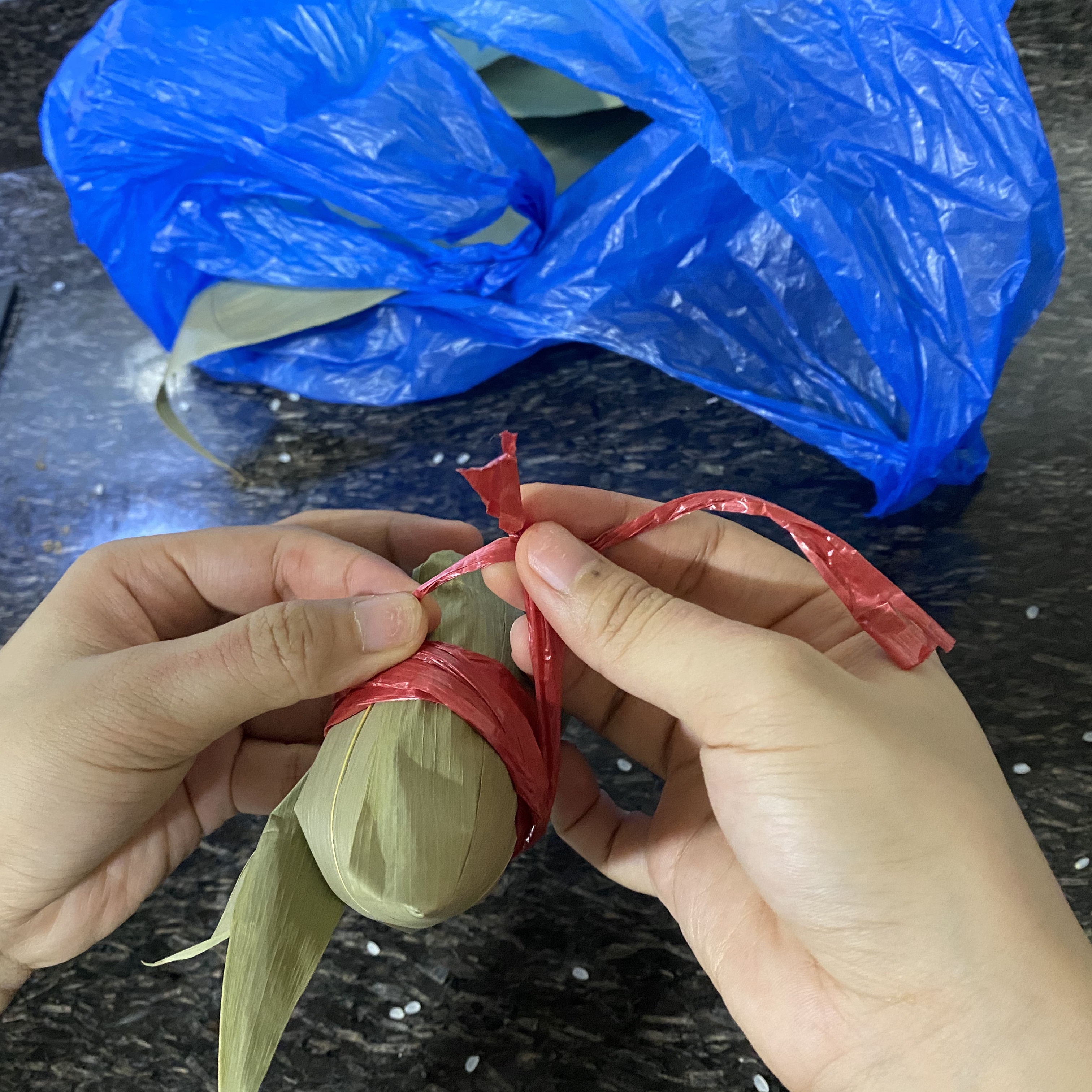 新手粽子包法的做法 步骤12
