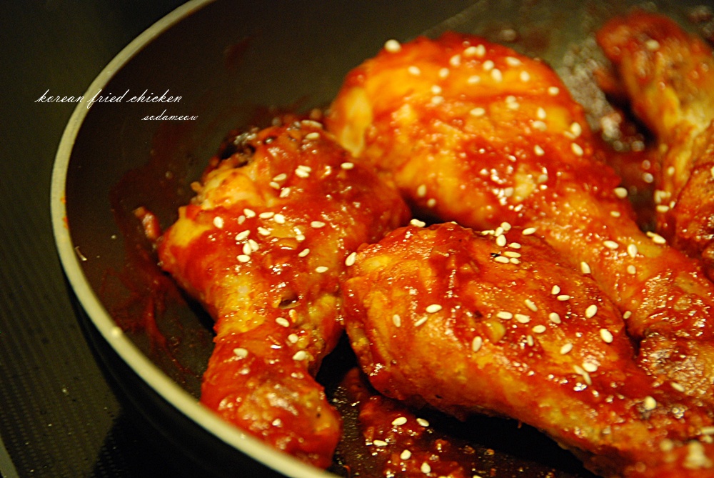 韩式炸鸡配啤酒（内含两种酱汁做法）