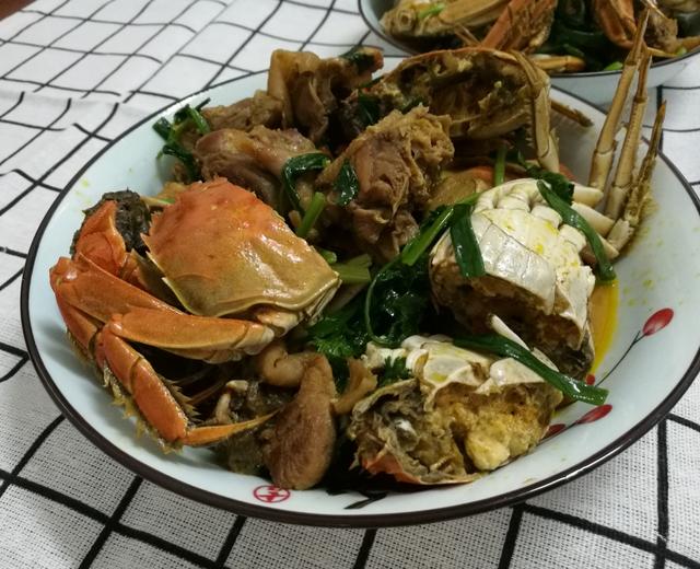 不用放油的超好吃螃蟹🦀焖鸡🐔