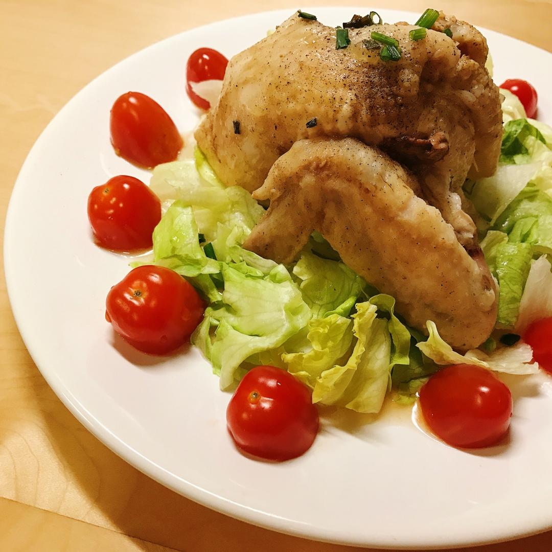 电饭锅简易版：盐焗手撕鸡