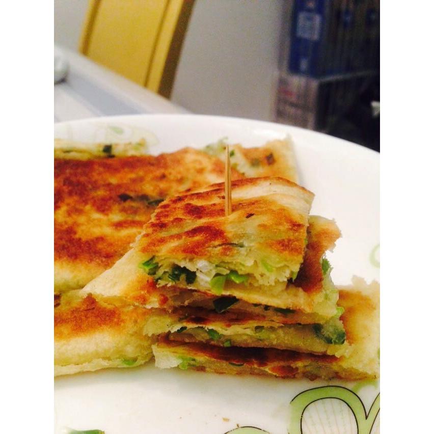 做法简单的 葱香千层饼