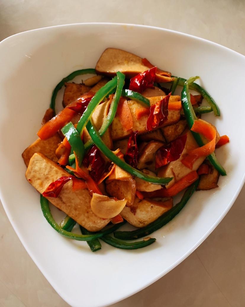 青椒豆腐干