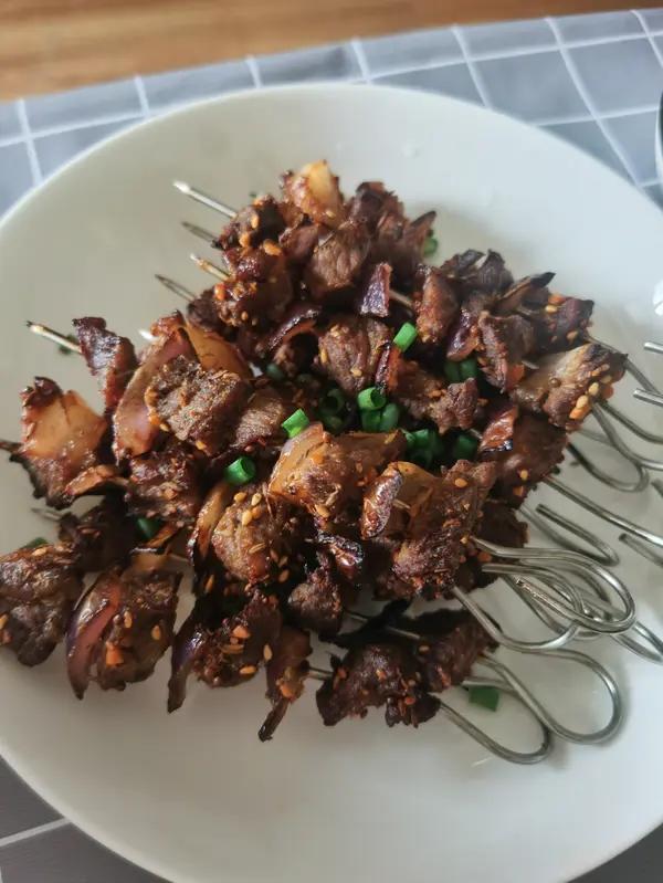 烤箱版牛肉串