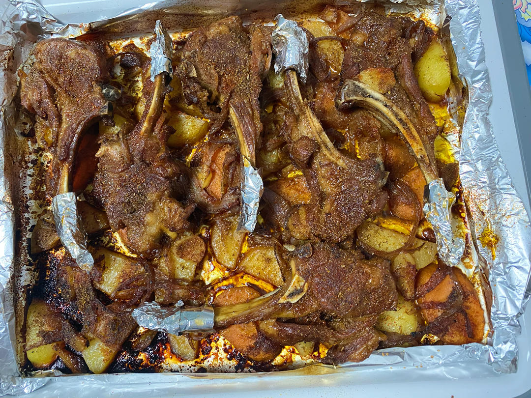 超好吃的烤羊排烤箱版