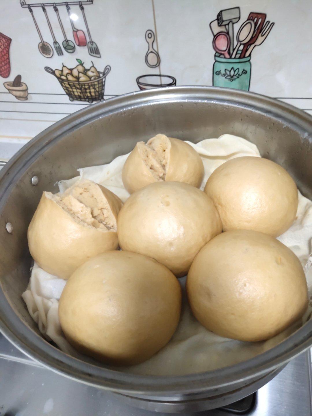 有着面包口感的红糖馒头（一次发酵）