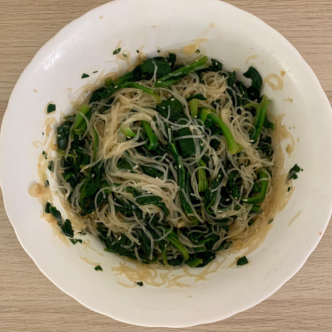 凉拌菠菜粉