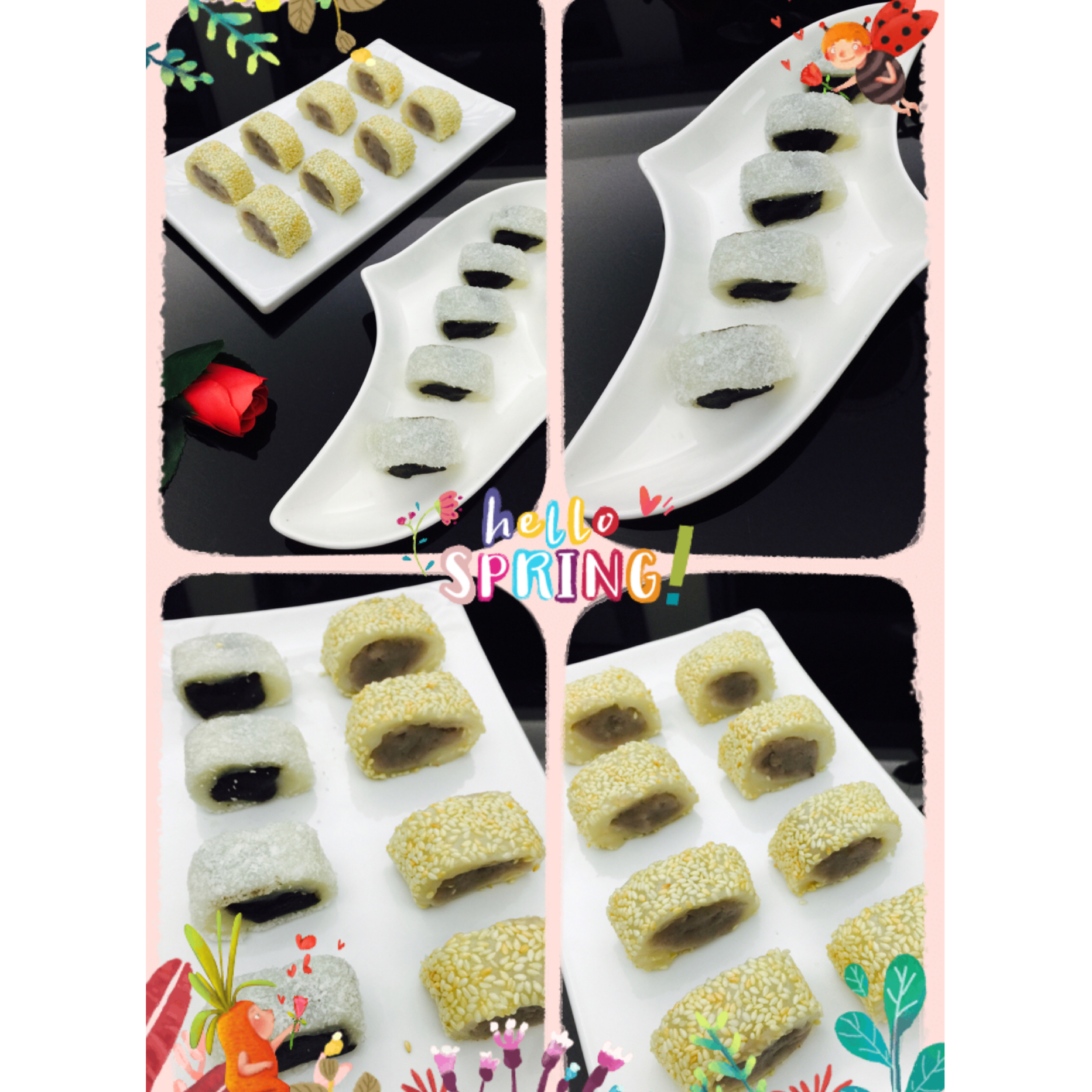 豆沙糯米卷