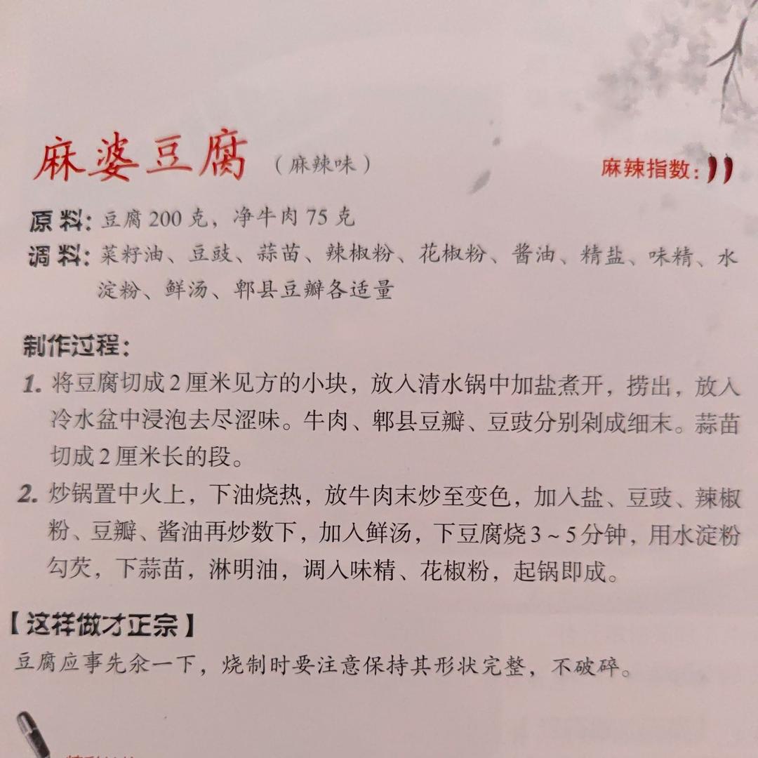 麻婆豆腐的做法