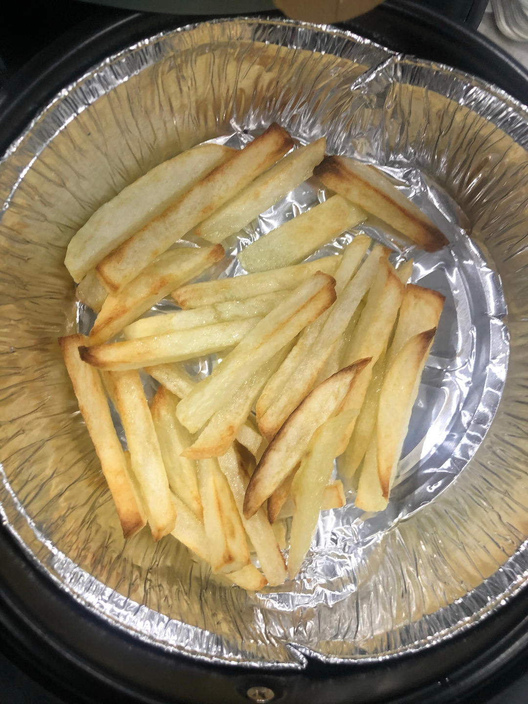 不用冷冻的空气炸锅薯条！