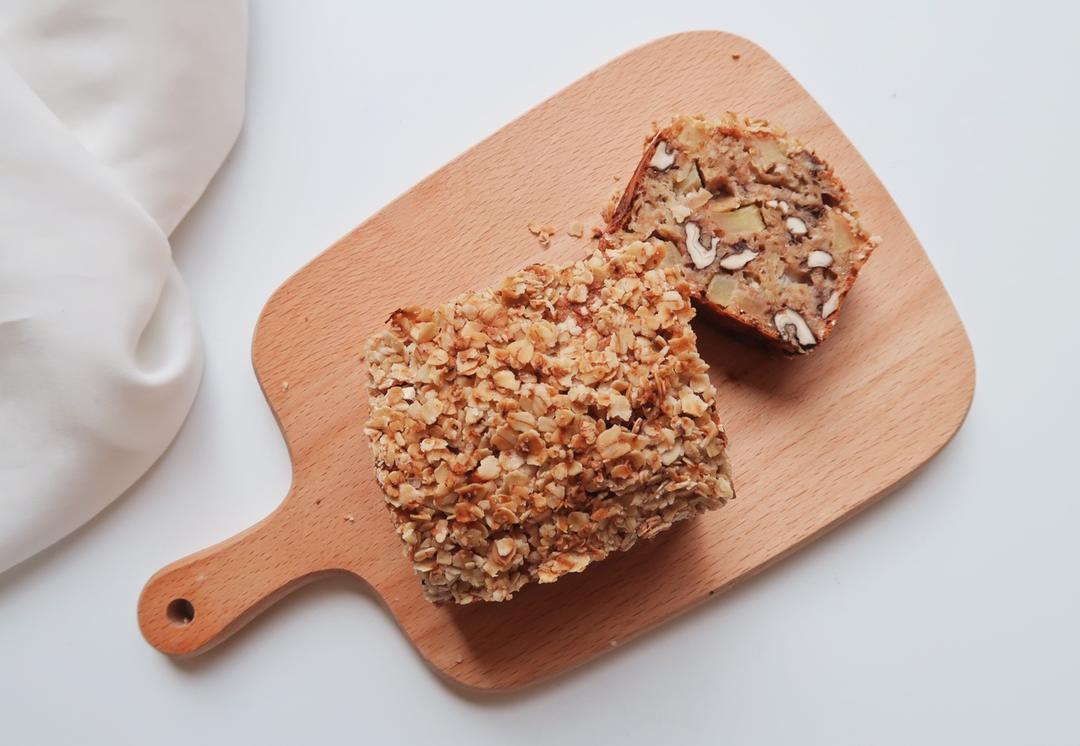 暖香燕麦苹果快手面包丨健康·烘焙