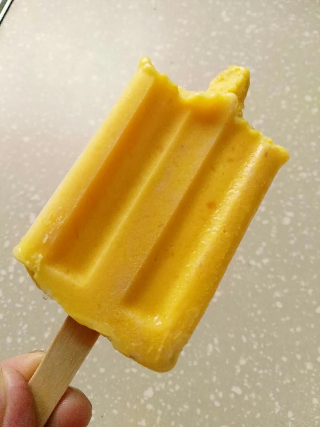 百合饴人做的芒果酸奶雪糕