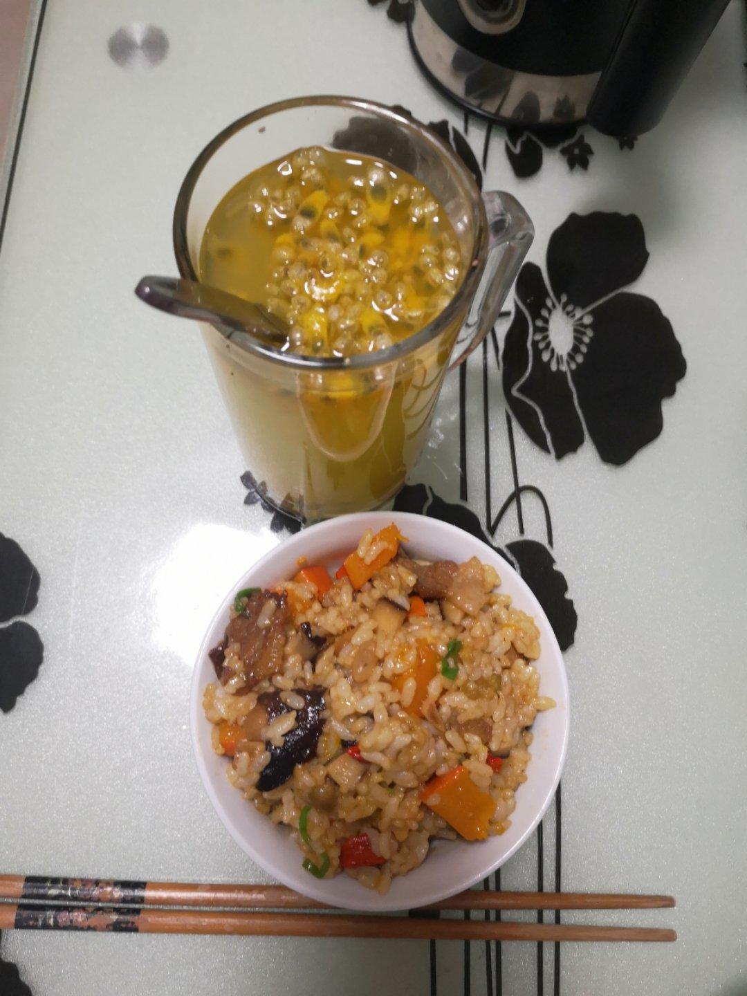 美味到不行的南瓜饭