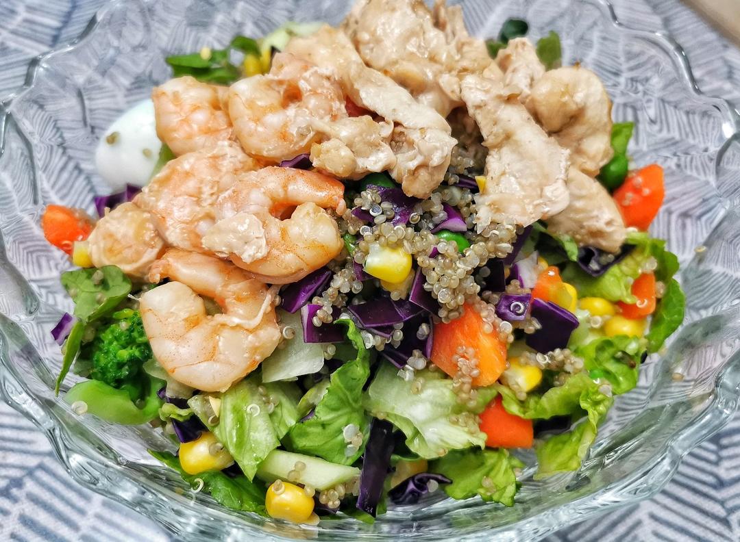 藜麦鸡胸肉沙拉|低卡路里高蛋白