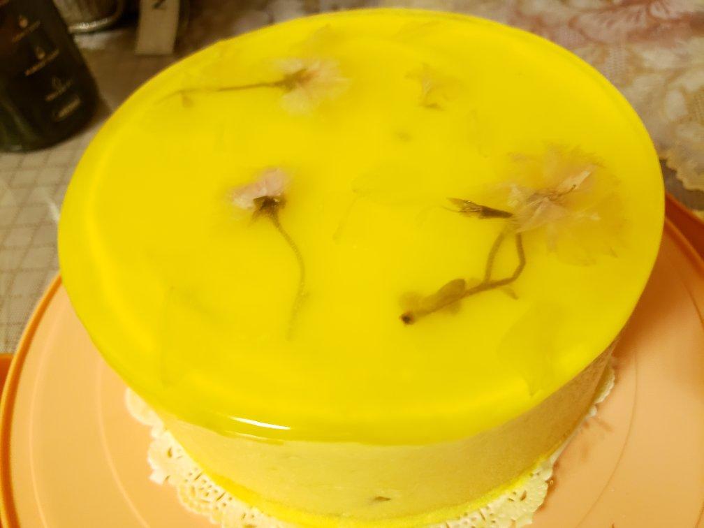 颜值爆表的樱花慕斯。（6寸圆模）