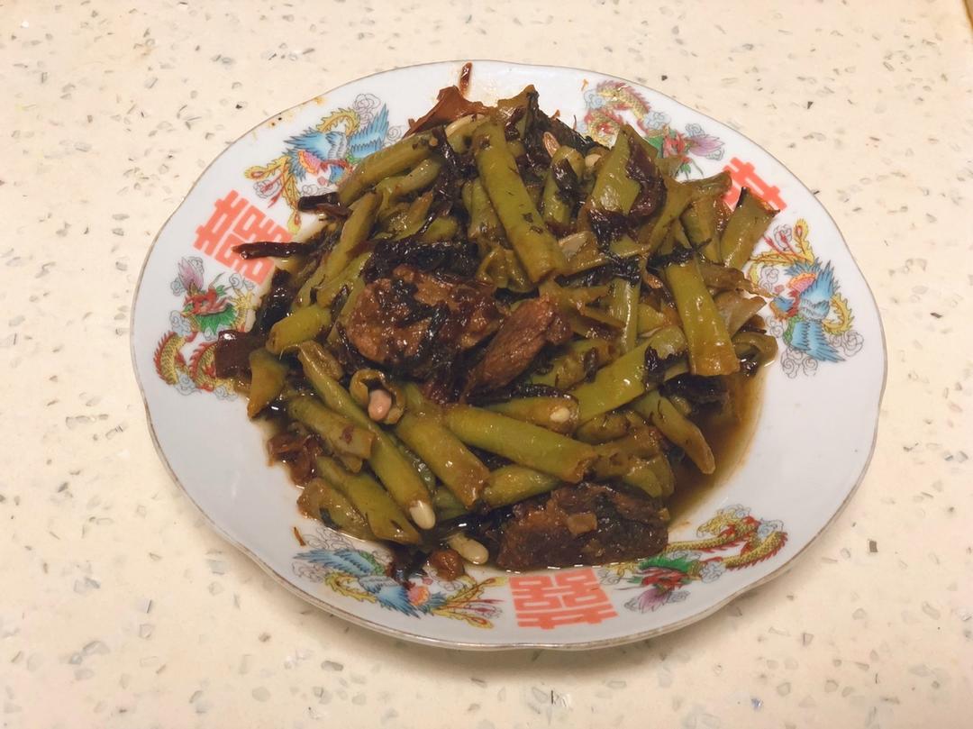 梅干菜炒四季豆