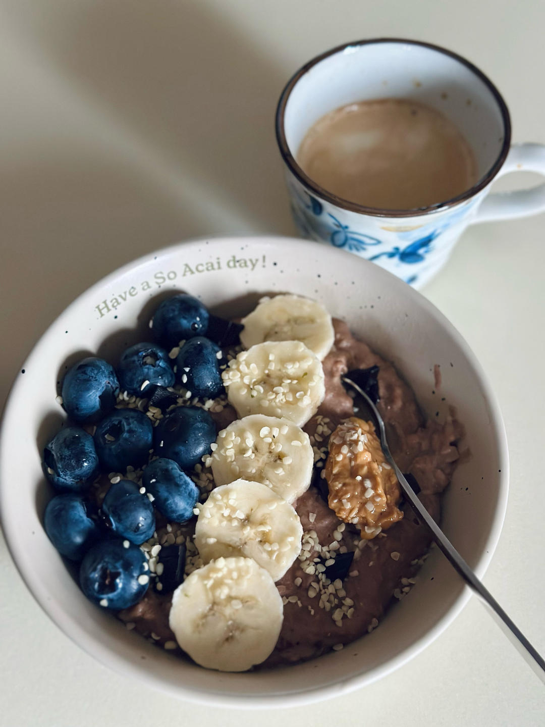 可可香蕉燕麦粥