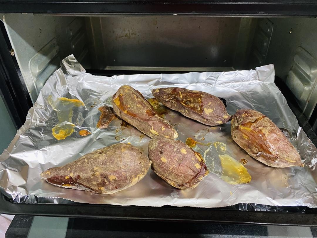 烤箱烤红薯